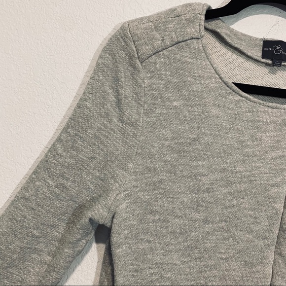 Market & spruce moto styled light grey jacket - Picture 3 of 5